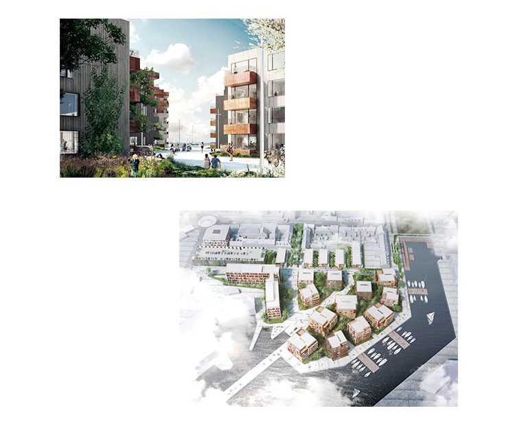 Langebro - illustrationen er en del af det visuelle udtryk på A. Enggaards nye hjemmeside - udviklet og designet af Creative ZOO.